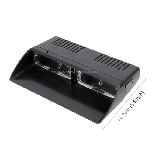 DC 12V 4.2W 16 LED Crystal Bead Car Windshield Warning Light with 18 Flash Patterns, Adjustable Brightness 2