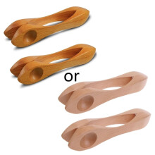 ZPAQI2Pieces Linguri muzicale din lemn Instrument de percuție populară Lemn natural