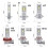 2Pcs Mini 1:1 Direct Plug Car LED Headlight Bulb, H1 White Light, Compact Automotive Replacement Lamp 2