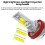 2Pcs Mini 1:1 Direct Plug Car LED Headlight Bulb, H1 White Light, Compact Automotive Replacement Lamp 3