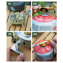 Compacts Durability Camp Stove Survival Furnaces Windproofed Hiking Three core furnace