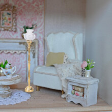 Realistic Miniature Mini Floor Light Model Doll Houses Accessory Realistic 1:12