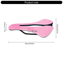 Road Bike Saddles Rubber Bicycles Saddles Cushions Shock Absorption Bike Seats Pad Green