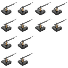 12 Pièces 31 mm Longue Tige Bricolage Mécanisme de Mouvement D'Horloge Kit D'Aiguilles Mouvement D'Horloge à Quartz Mural Pièces D'Outils de