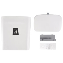 Kitchen Compost Bin for Counter Top or Under Sink, Hanging Small Trash Can with Lid,Mountable Indoor Compost Bucket(C)
