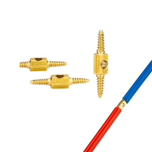 2/4pcs Coppers Connector Bike Wire Threader Hydraulic Hose Routing Adapter 2PCS