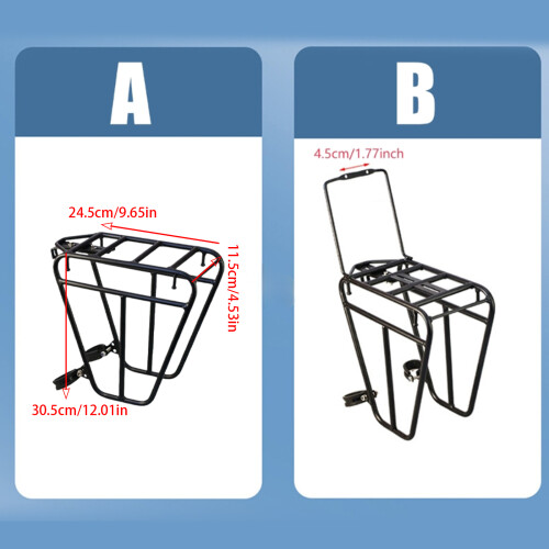 Quickly Release Luggage Shelf Bicycles Front Fork Rack Front Cargo Carriers Style B 1