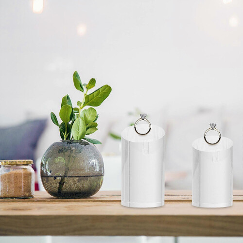 7 Pcs High-end Fashionable Clear Ring Storage Stands 1