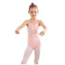 WREESH Ärmelloser Jumpsuit für Babys und Mädchen, figurbetonter Tanzbody, Sommer-Einteiler mit Trägern am Rücken, Rosa, kompatibel mit Kindern