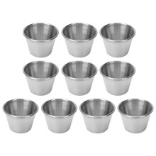 Căni de sos din oțel inoxidabil Guangmc - 10 buc, 80 ml