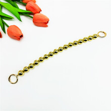 Fashionable Beads Extender Chain Strap Handle for DIY Crossbody Bags And Purses Gold