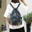 Drawstring Gym Bag Large Capacity Sport Backpack Cycling Backpack Swimming Rabbit style 5