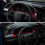 Dashboard Trim Cover Dashboard Panel Trim Interior Moulding Decal for Car Red 8