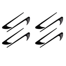8Pcs Car Side  Trim for   E Class W213 C-Class W205 Refit E63S AMG Accessories Black