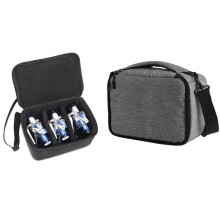 Splashproof Fishing Tackle Storage Case Protective Case Portable Carrying Bag Black L