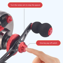 Metal Wheel Reel Plating Line Cup Fishing Reel for Fishing 2.6:1 Gear Ratio Left Hand