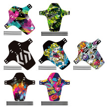 Mountain Bike Mudguards Cycling Splashes Mud Guards Durability Bike Mudguards Graffiti.
