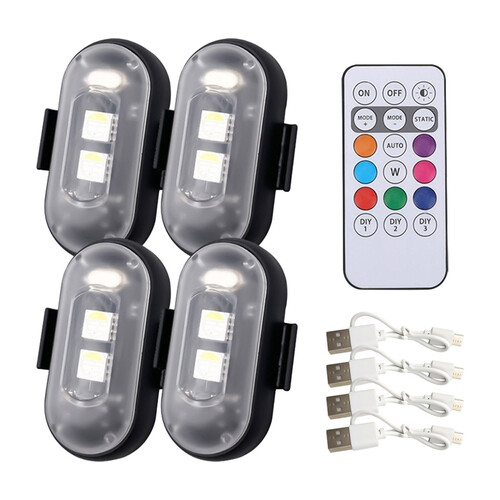 Φως LED AQCW με τηλεχειριστήριο, Επαναφορτιζόμενο 7 χρώματα + λευκό, Μπαταρία μεγάλης
