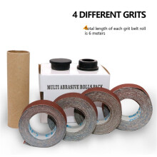 Sanding Paper Emery Cloth Roll 4 Grits Sandpaper Roll Sanding Belt Enduring