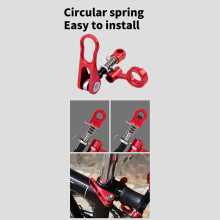 Quickly Release Folded Bicycles Seats Clamp Aluminum Alloys Seats Post Clamp Black