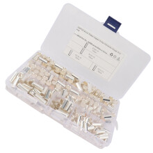 Kit de 200 piezas de cables con conectores de crimpado y terminales de cobre.