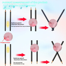 Eyebrow Positioning Tool Eyebrow Measuring Tool Eyebrow Accessories for Eyebrow Pink