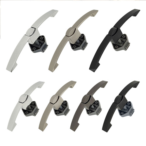 Cabinet Push Button Latchs Locks Catches Door Knobs for Cupboard Caravans Pearl Nickel S 1