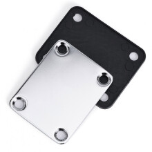 Guitar Neck Joint Plates Electric Guitar Neck Plate with Screws Guitar Hardware Silver