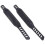 Durable Plastic Stirrup Exercise Bike Pedal Straps 2 Pack Black 2