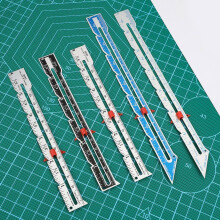 Sewing Gauge Ruler Metal Marking Gauge Calliper Measurement Sewing Tool White