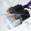 H4 Headlight 2 Headlamp Relay Wiring Harness Car Light Bulb Socket Plug Orange 12V 8
