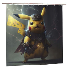Zasłona prysznicowa Pokemon 72x72 cale plastikowa