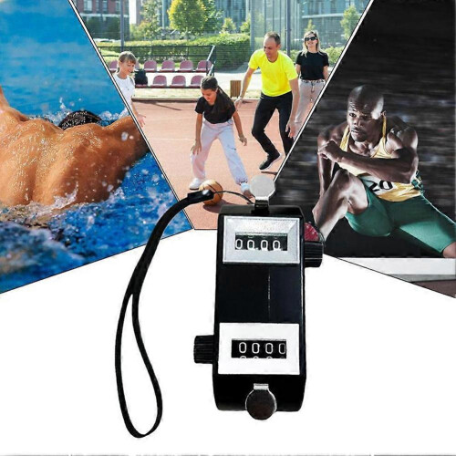 Golf Double Head Tally Counter Clicker with 4 Digit Display Handheld Manual 1