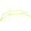 Plastic Speed Hurdles Adjustable Height 3 Sizes Yellow 2Pcs 4
