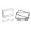AntiTheft License Plate Frame for US Car License Plates Cover Rusts Frees Silver 3