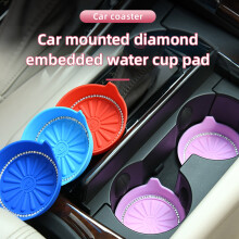 Car Cup Holder Coasters Universal Auto Anti Slip Cup Holder Insert Coasters Pads White