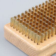Snowboard Wax Brush Ski Board Cleaning Brush with Nylons, Horsehair, Brass Brush