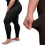 ABSOLUTE SUPPORT Plus Size Footless Compression Stockings 20-30mmHg Black 4XL 5