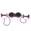 Ab Wheel Roller Multifunctional Bodybuilding Ab Training Pull Rope Pink 2
