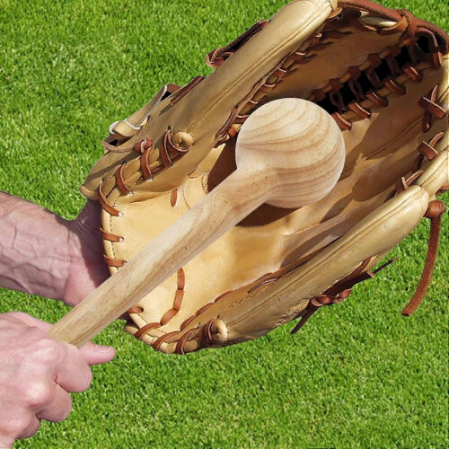 Solid Wood Glove Shaped Baseball Hammer for Softball Gloves 1