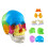 Disassembled Color Skull Model Human Anatomical Science Anatomy Model for Study 6