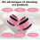 Neoprene padded D-ring ankle wrist cuffs for glute training 4