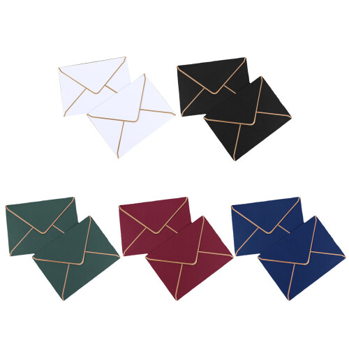 Retro Solid Color Envelopes Antique Invitation Envelope 7.3x5.3Inch White 1