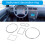 Speedometer Dashboard Gauge Rings Trim Speedometer Trim Auto Accessories 1