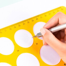 Circle Drawing Stencils Clear Measuring Ruler for Engineering Drawing drawing template