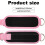 Neoprene padded D-ring ankle wrist cuffs for glute training 2