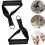 2 Pcs Hexagonal Rubber Handle Cable Machine Attachment Resistance Band 0107 5