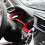 Dashboard Trim Cover Dashboard Panel Trim Interior Moulding Decal for Car Red 10