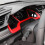 Dashboard Trim Cover Dashboard Panel Trim Interior Moulding Decal for Car Red 11