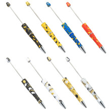 Beadable Ballpoint Pen Bead Rollerball Pen Plastic DIY Ink Pens Beaded Pens Gift Number 5